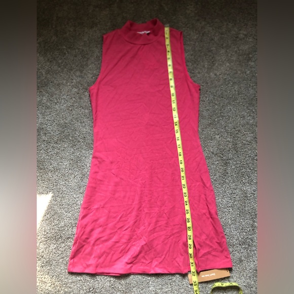 NWT Reformation Skyler Knit Sleeveless Mini Dress in Snapdragon Pink Size Small - Picture 13 of 13